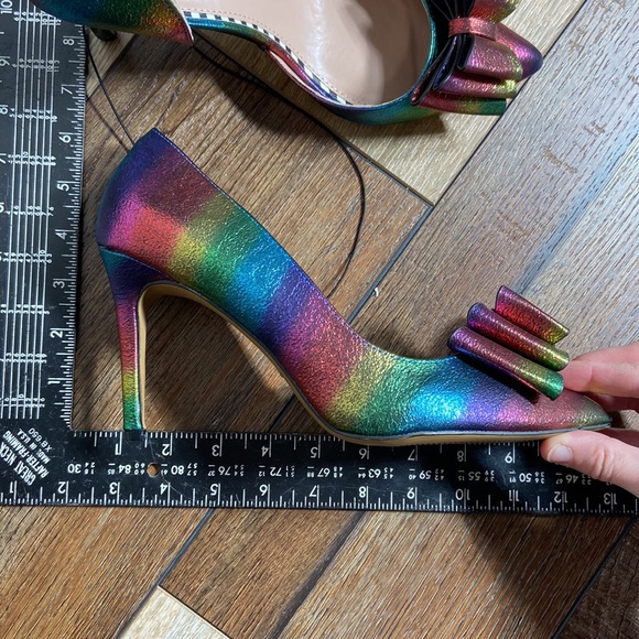 Betsey Johnson New Rainbow Bary High Heels New Size 8 - Picture 14 of 16
